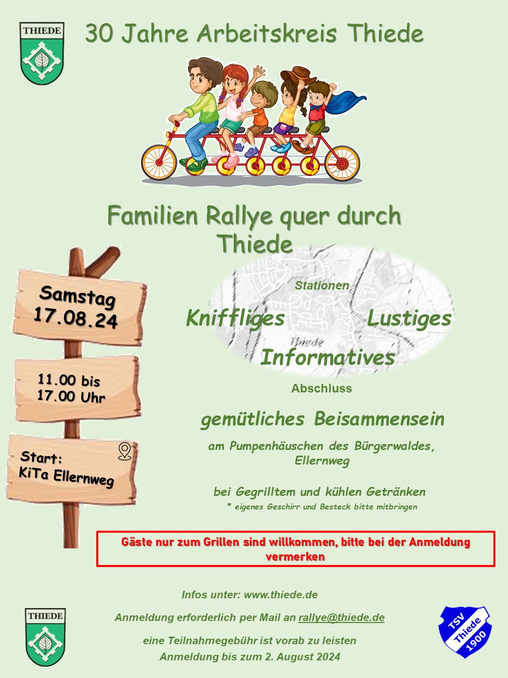 Familien-Fahrrad-Rallye